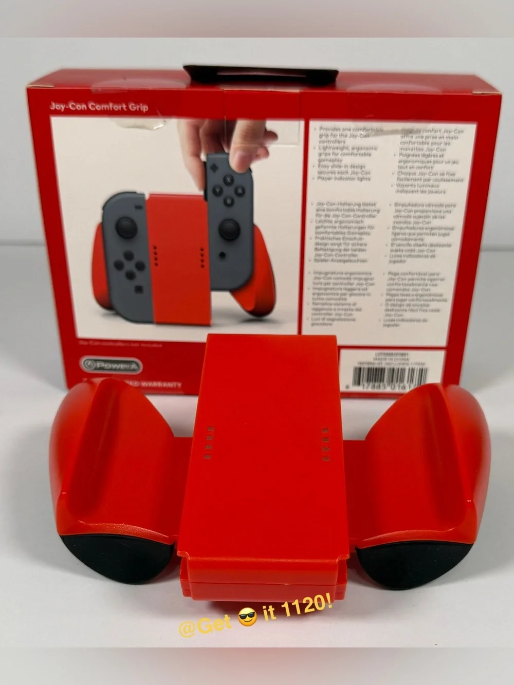 PowerA Joy-Con Comfort Grip for Nintendo Switch Red